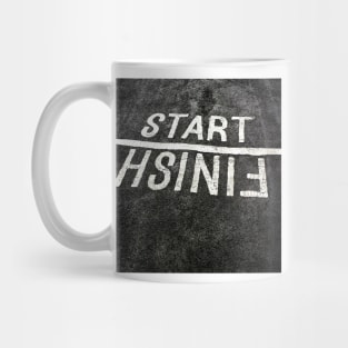 START and FINISH LINES  maybe LOSER than you think Mug